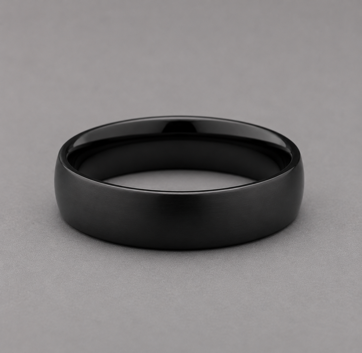 Black ring on a grey background